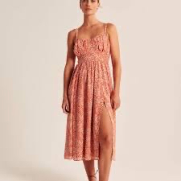 Abercrombie & Fitch Dresses & Skirts - Abercrombie & Fitch Women's Orange and White Dress